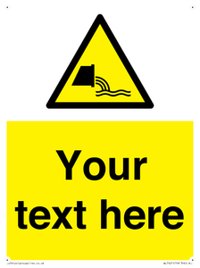 Custom Warning sewage effluent outfall